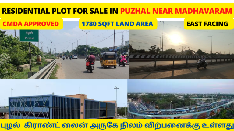 CMDA PLOT FOR SALE IN KAVANGARAI NEAR PUZHAL MADHAVARAM 768x432