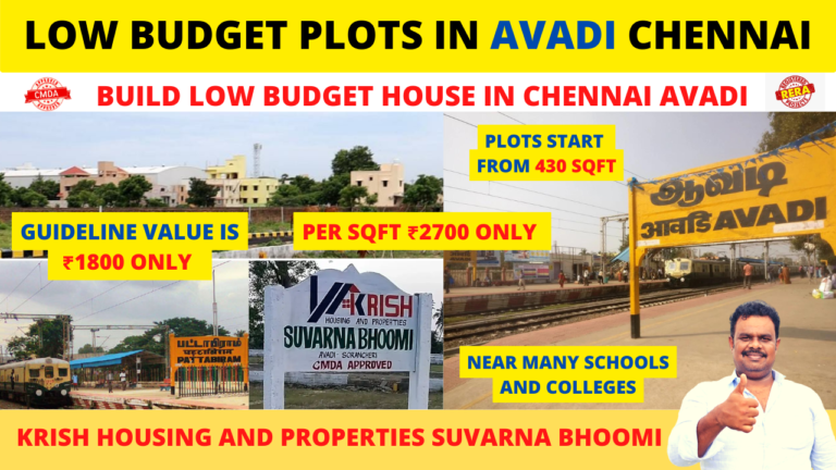 LOW BUDGET PREMIUM VILLA PLOTS FOR SALE IN AVADI PATTABIRAM 6 768x432