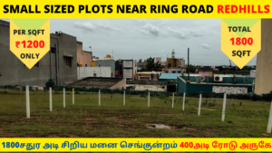 Small sized plots for sale near ring road in Redhills Chennai