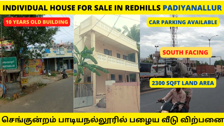 Individual House for sale in Padianallur CHENNAI Individual House for sale in Padianallur CHENNAI
